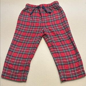 Vineyard Vines Christmas Plaid Red Kids Pajama Pants 3T